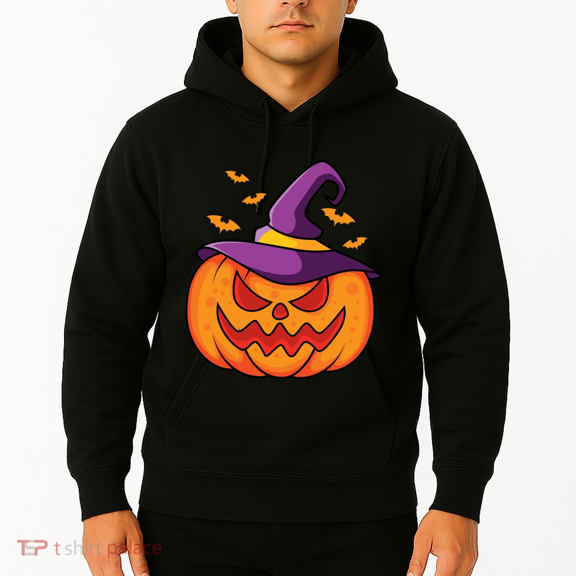 Halloween Pumpkin Witch Hoodie