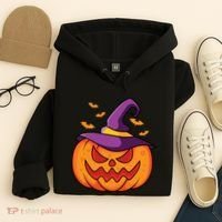 Halloween Pumpkin Witch Hoodie thumb 4