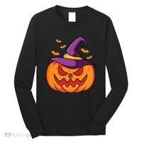 Halloween Pumpkin Witch Long Sleeve Shirt thumb 0