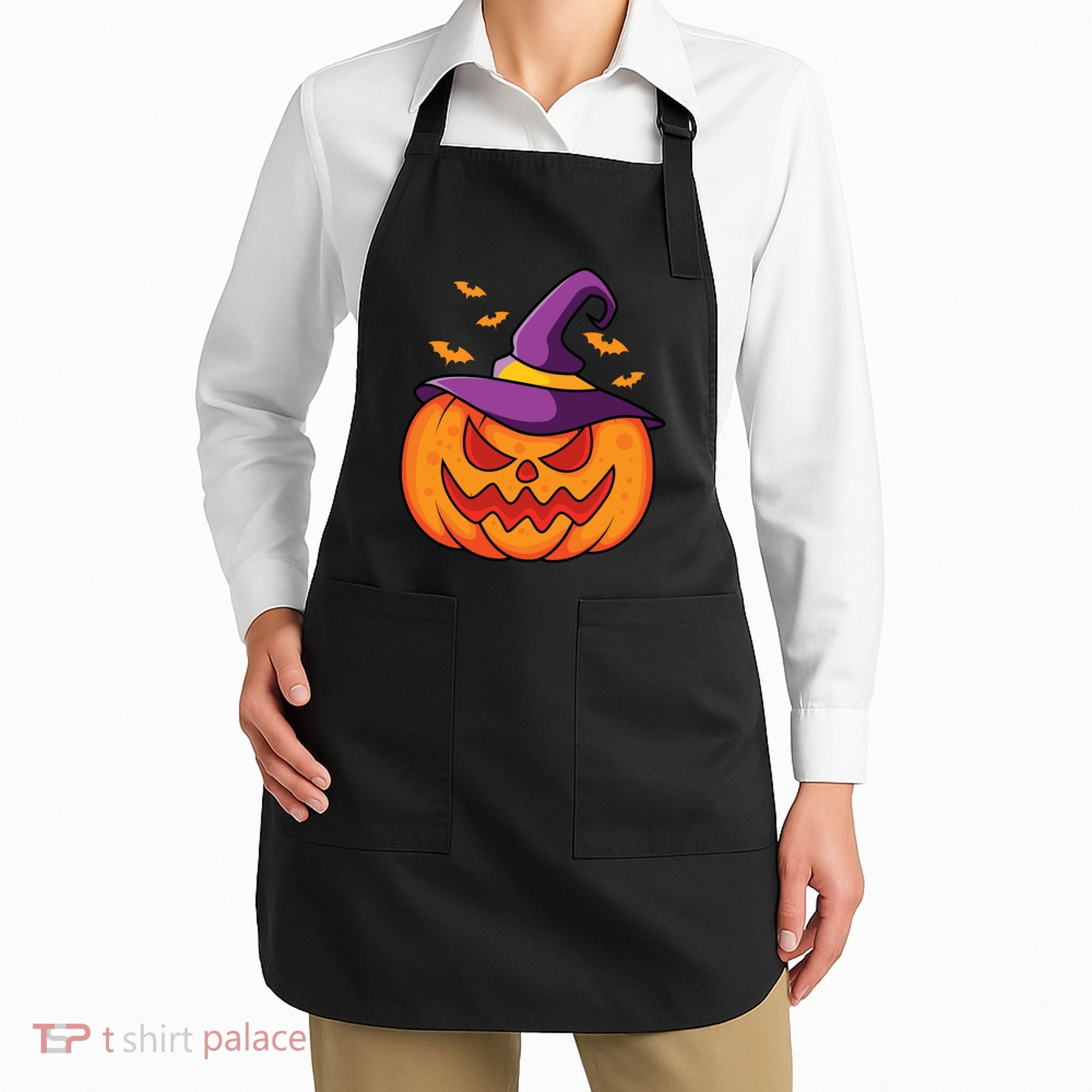 Halloween Pumpkin Witch Apron