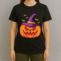 Halloween Pumpkin Witch T-Shirt thumb 4