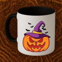 Halloween Pumpkin Witch Coffee Mug thumb 2