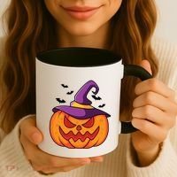 Halloween Pumpkin Witch Coffee Mug thumb 3