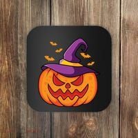 Halloween Pumpkin Witch Coaster thumb 0