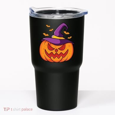 Halloween Pumpkin Witch Tumbler