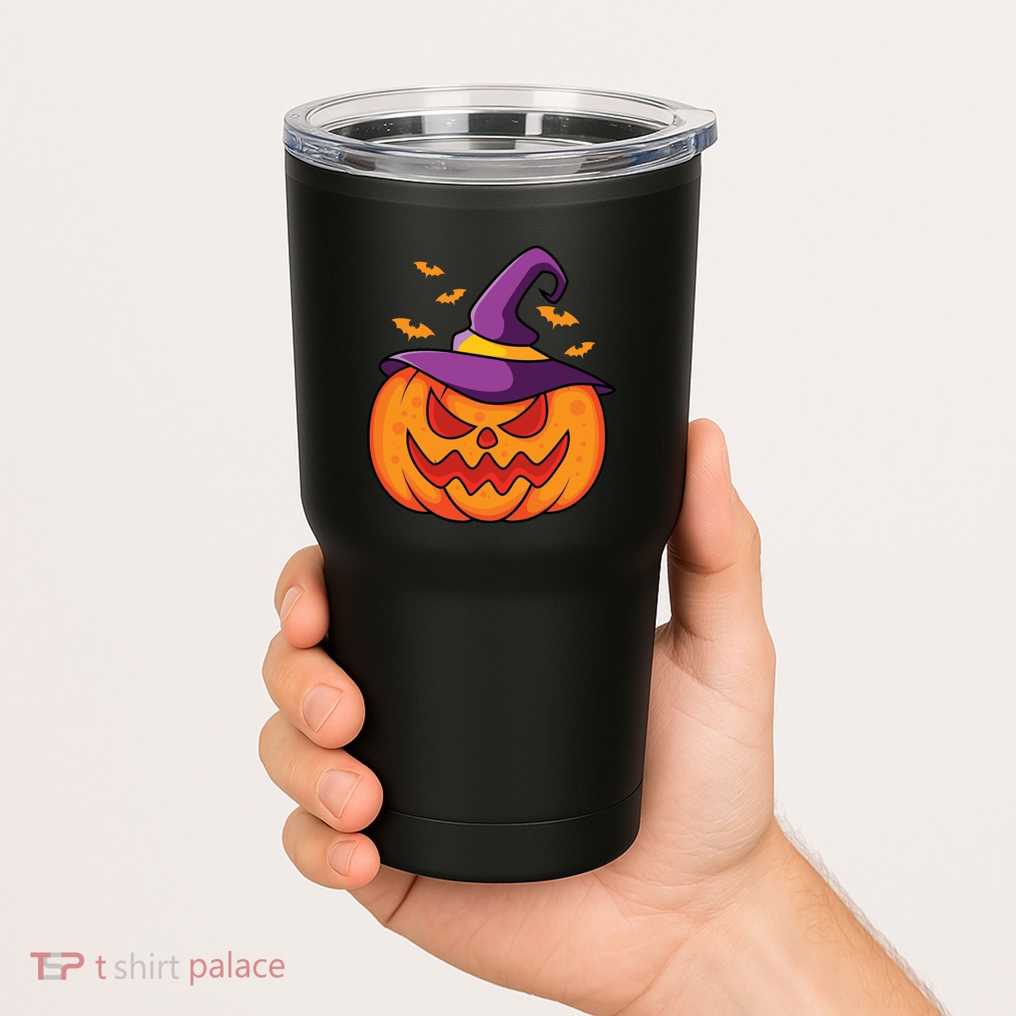 Halloween Pumpkin Witch Tumbler