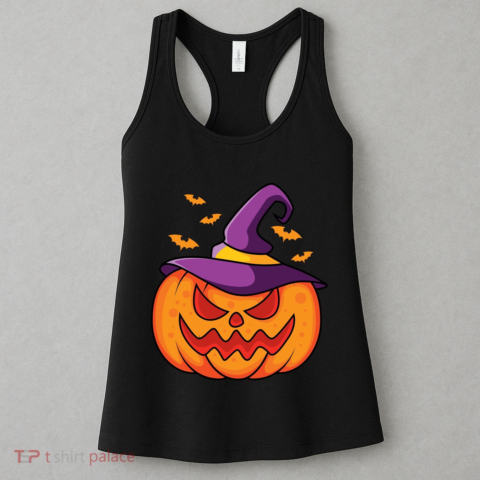 Halloween Pumpkin Witch Women's Tank Top