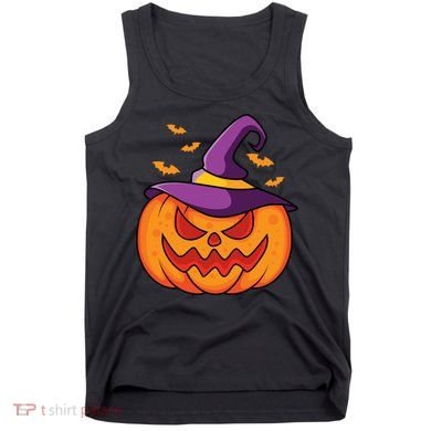 Halloween Pumpkin Witch Tank Top
