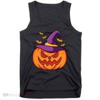 Halloween Pumpkin Witch Tank Top thumb 0