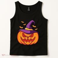 Halloween Pumpkin Witch Tank Top thumb 2