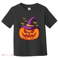 Halloween Pumpkin Witch Toddler T-Shirt thumb 0