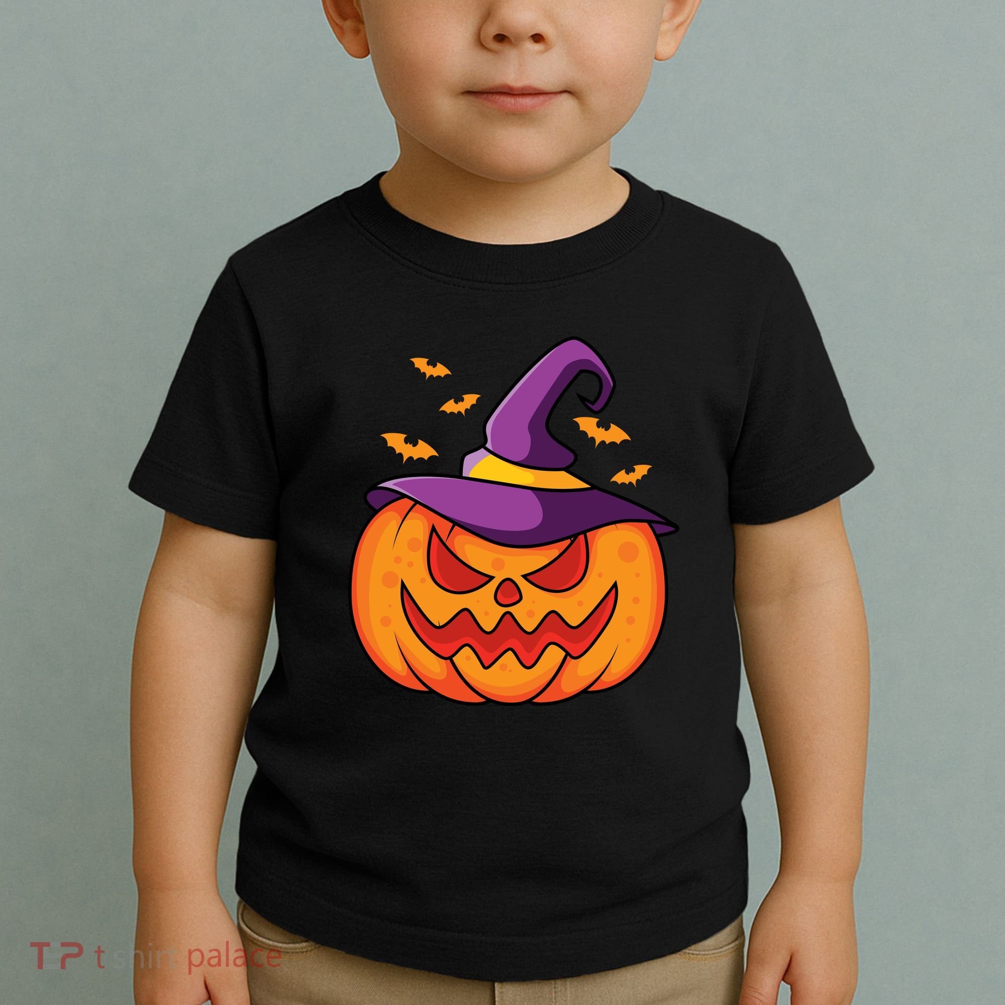 Halloween Pumpkin Witch Toddler T-Shirt