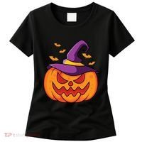 Halloween Pumpkin Witch Women's T-Shirt thumb 0