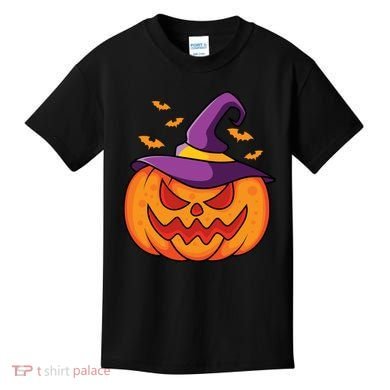 Halloween Pumpkin Witch Kids T-Shirt