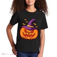 Halloween Pumpkin Witch Kids T-Shirt thumb 2