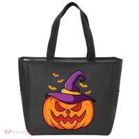Halloween Pumpkin Witch Tote Bag thumb 0