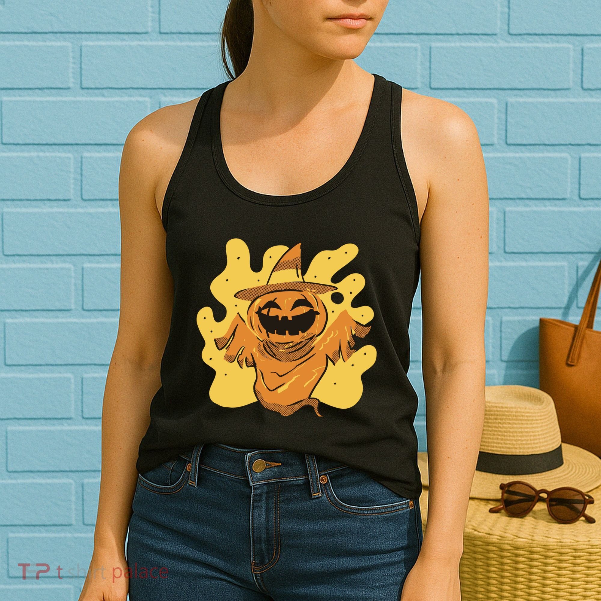 Halloween Pumpkin Witch Women's Tank Top