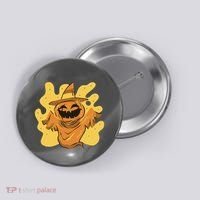 Halloween Pumpkin Witch Button thumb 0