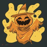 Halloween Pumpkin Witch Button thumb 1