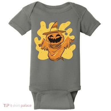 Halloween Pumpkin Witch Baby Bodysuit