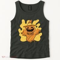 Halloween Pumpkin Witch Tank Top thumb 2