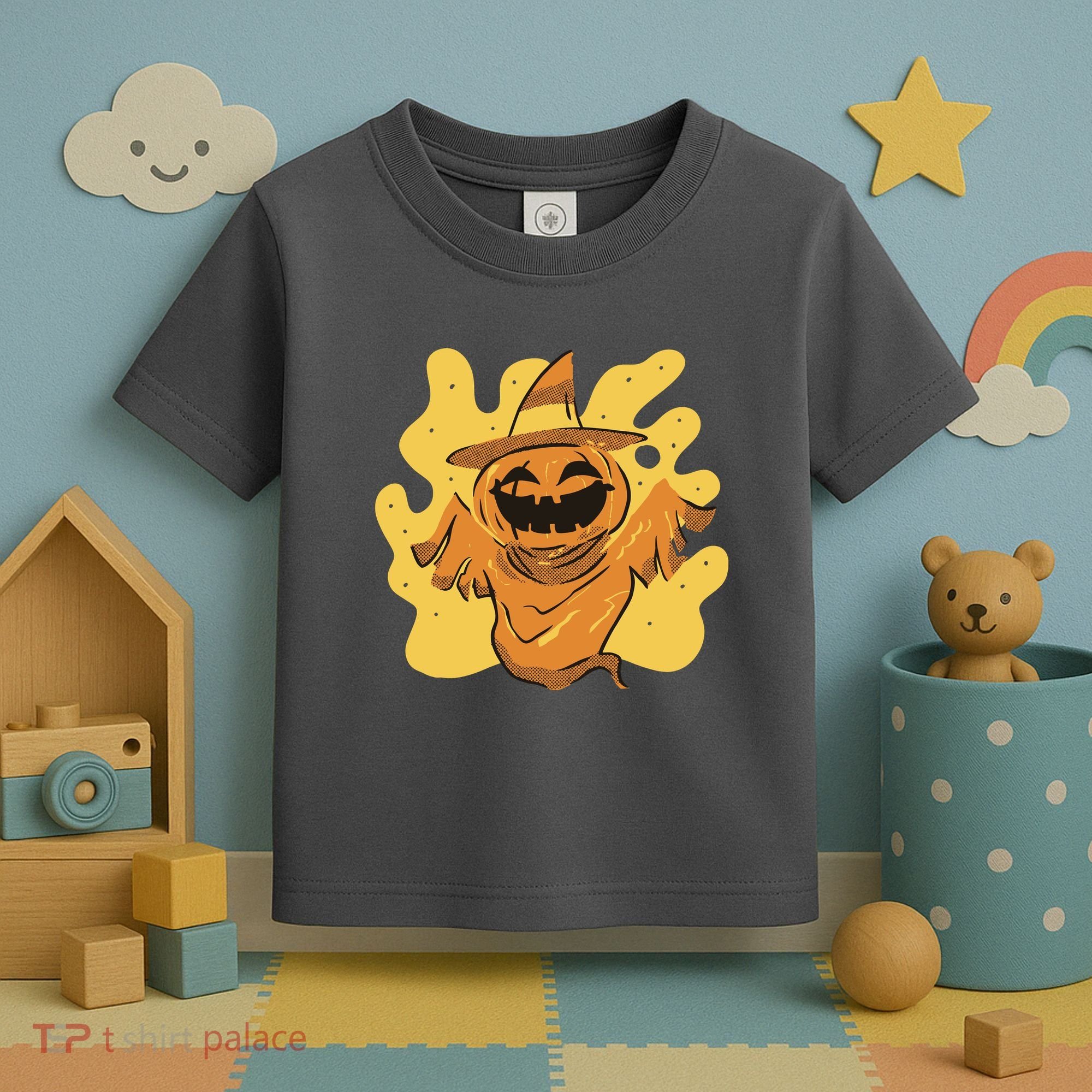 Halloween Pumpkin Witch Toddler T-Shirt
