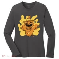 Halloween Pumpkin Witch Women's Long Sleeve Shirt thumb 0