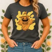 Halloween Pumpkin Witch Women's T-Shirt thumb 2