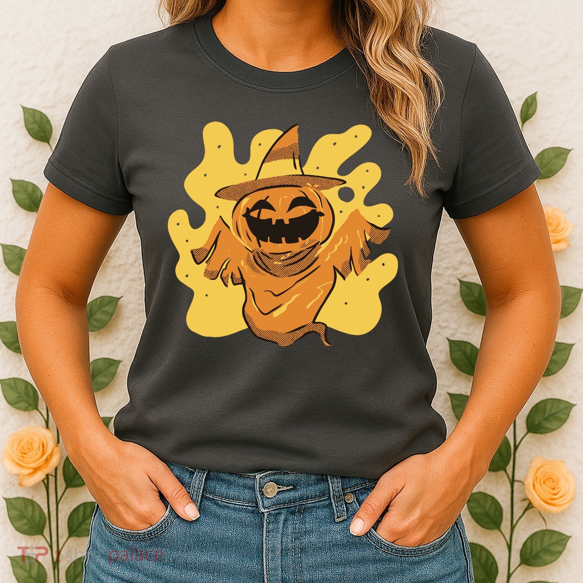 Halloween Pumpkin Witch Women's T-Shirt