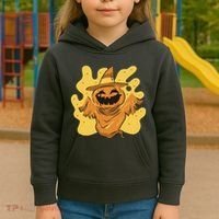 Halloween Pumpkin Witch Kids Hoodie thumb 3