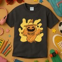 Halloween Pumpkin Witch Kids T-Shirt thumb 3