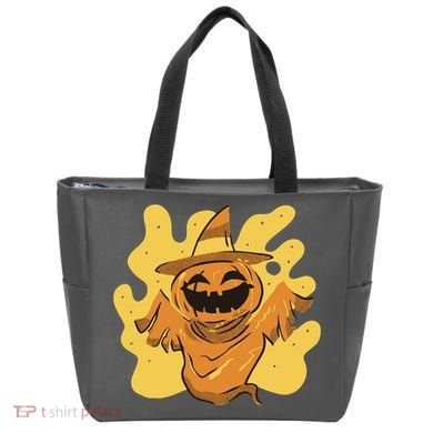 Halloween Pumpkin Witch Tote Bag
