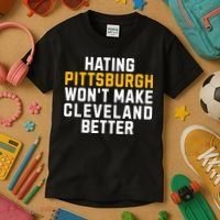 Hating Pittsburgh WonT Make Cleveland Better Kids T-Shirt thumb 3