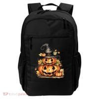 Halloween Pumpkin Witch Fall Autumn Illustration Backpack thumb 0