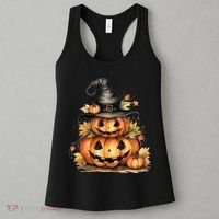 Halloween Pumpkin Witch Fall Autumn Illustration Women's Tank Top thumb 3
