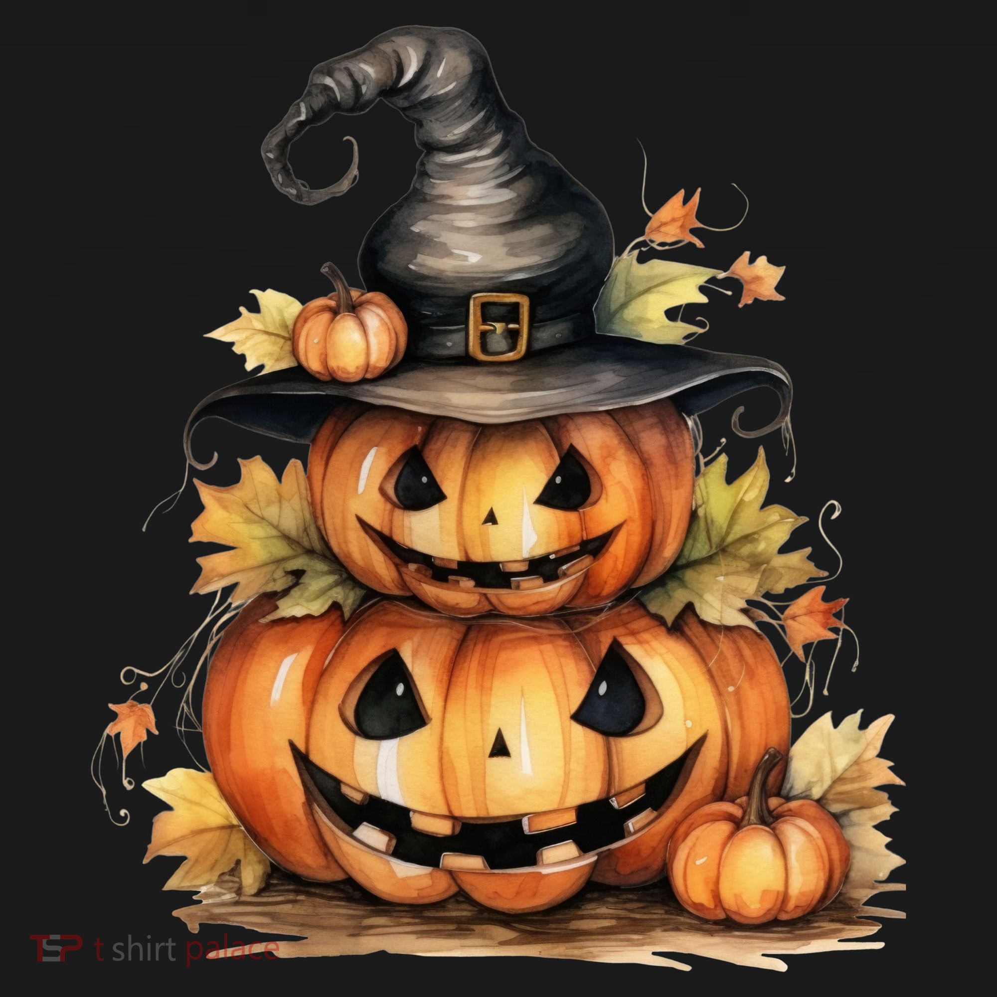 Halloween Pumpkin Witch Fall Autumn Illustration Women's Tank Top