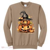 Halloween Pumpkin Witch Fall Autumn Illustration Sweatshirt thumb 0