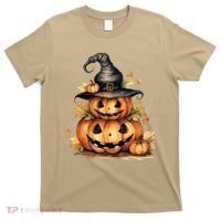 Halloween Pumpkin Witch Fall Autumn Illustration T-Shirt thumb 0