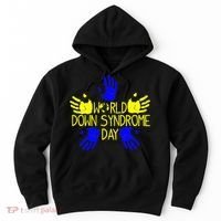 Hand Print World Down Syndrome Day funny cancer Hoodie thumb 0