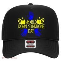 Hand Print World Down Syndrome Day funny cancer Hat thumb 0