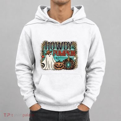 Howdy Pumpkin Western Halloween Spooky Season Hoodie