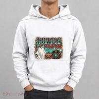 Howdy Pumpkin Western Halloween Spooky Season Hoodie thumb 0