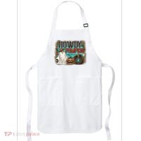 Howdy Pumpkin Western Halloween Spooky Season Apron thumb 0