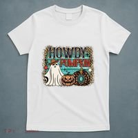 Howdy Pumpkin Western Halloween Spooky Season T-Shirt thumb 5