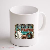 Howdy Pumpkin Western Halloween Spooky Season Coffee Mug thumb 1