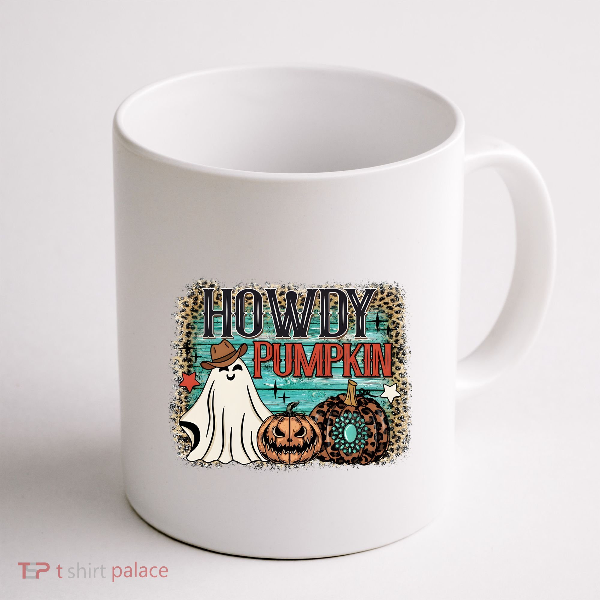 Howdy Pumpkin Western Halloween Spooky Season Coffee Mug
