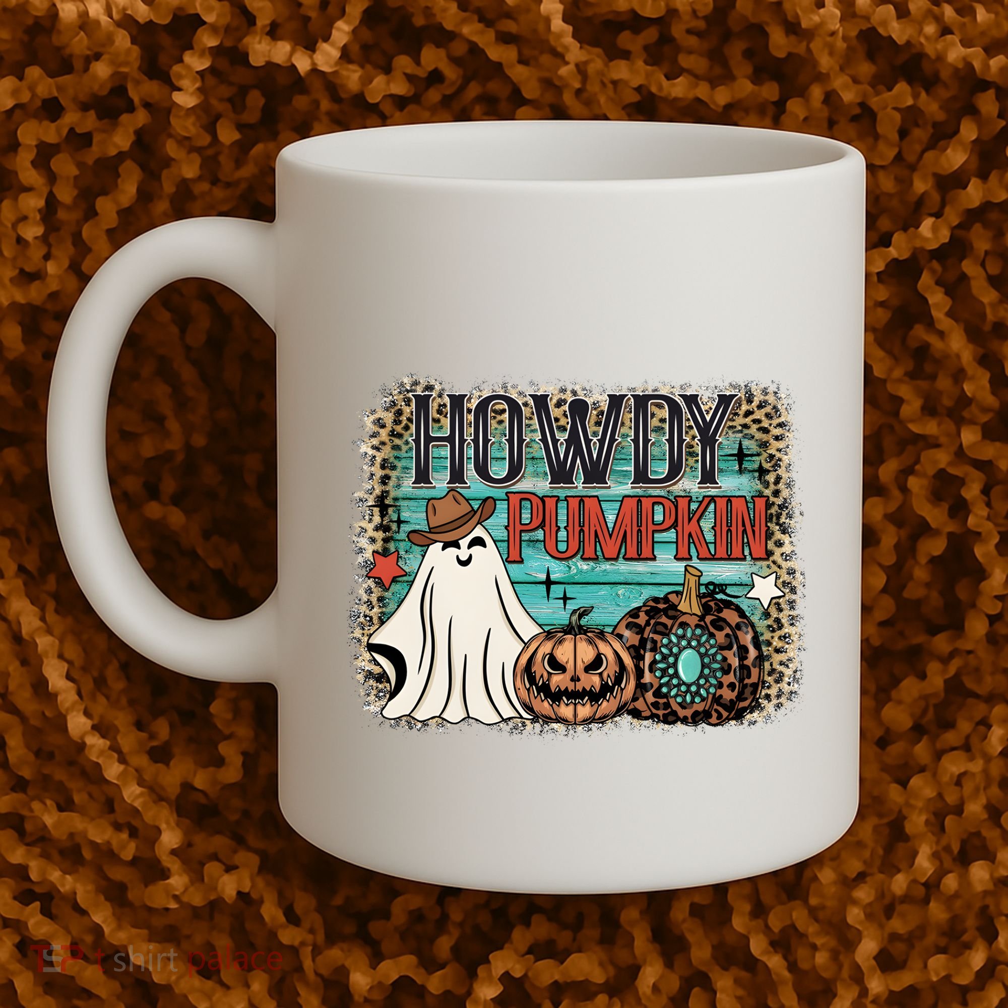 Howdy Pumpkin Western Halloween Spooky Season Coffee Mug