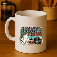 Howdy Pumpkin Western Halloween Spooky Season Coffee Mug thumb 4