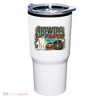 Howdy Pumpkin Western Halloween Spooky Season Tumbler thumb 0