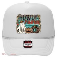 Howdy Pumpkin Western Halloween Spooky Season Hat thumb 0